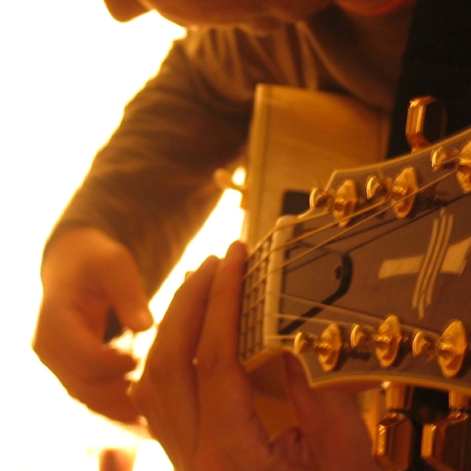 Close-up guitar artwork